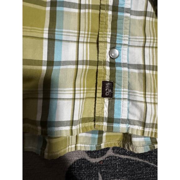 Vintage Y2K Hollister Custom Casuals Western Plaid Snap Shirt (L) - Picture 5 of 5